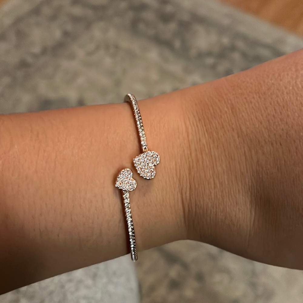 Rose gold heart kate spade bracelet